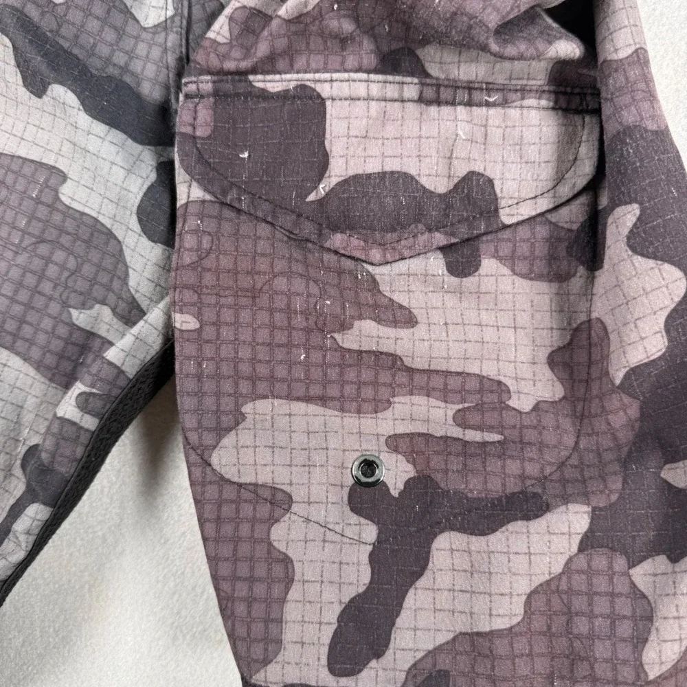 The Grind Athletics Mens 38 Camo Board Shorts Grey Black Ripstop Training Gym 80